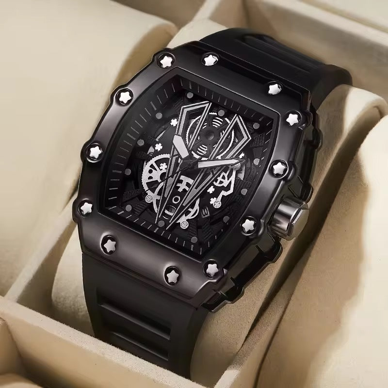 Foreign Trade Men Quartz Waterproof Sport Square Luminous Watch For Men